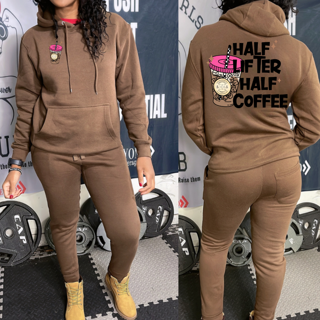 Half Lifter, Half Coffee Hoodie