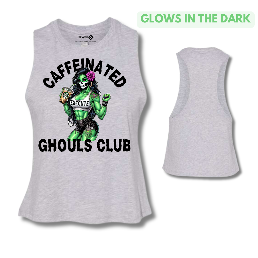 Caffeinated Ghouls Crop Tank