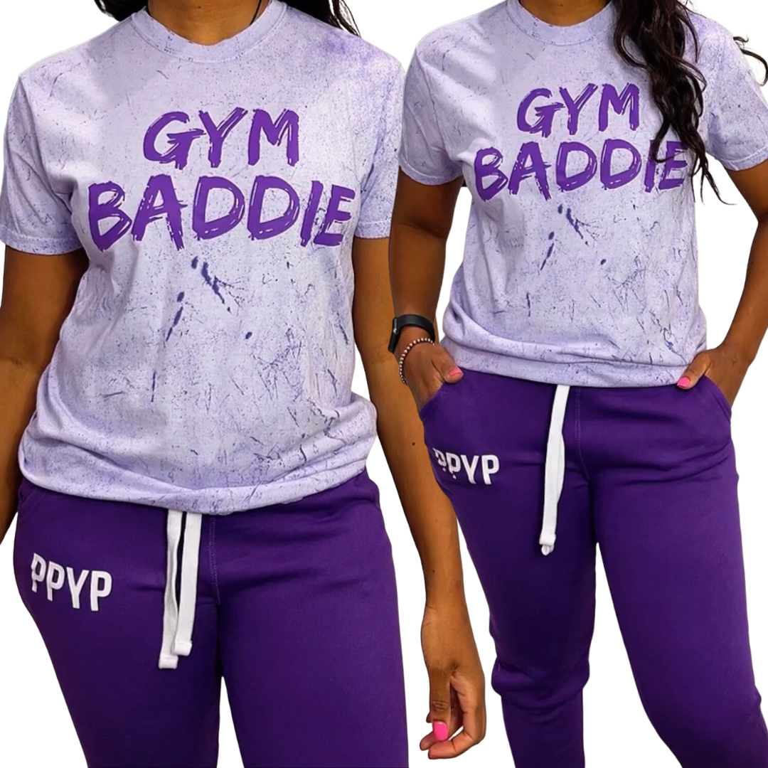 Gym Baddie T-Shirt *purple splash edt.