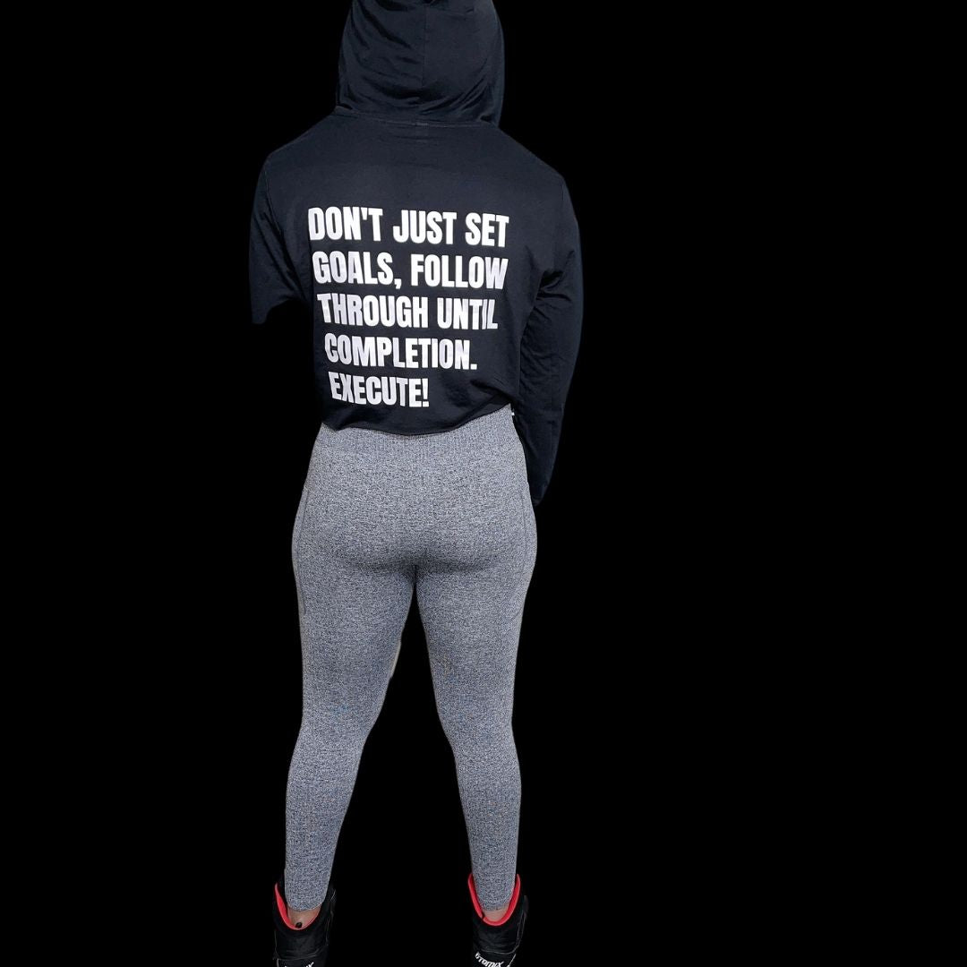 EXECUTE - T-Shirt Crop Hoodie