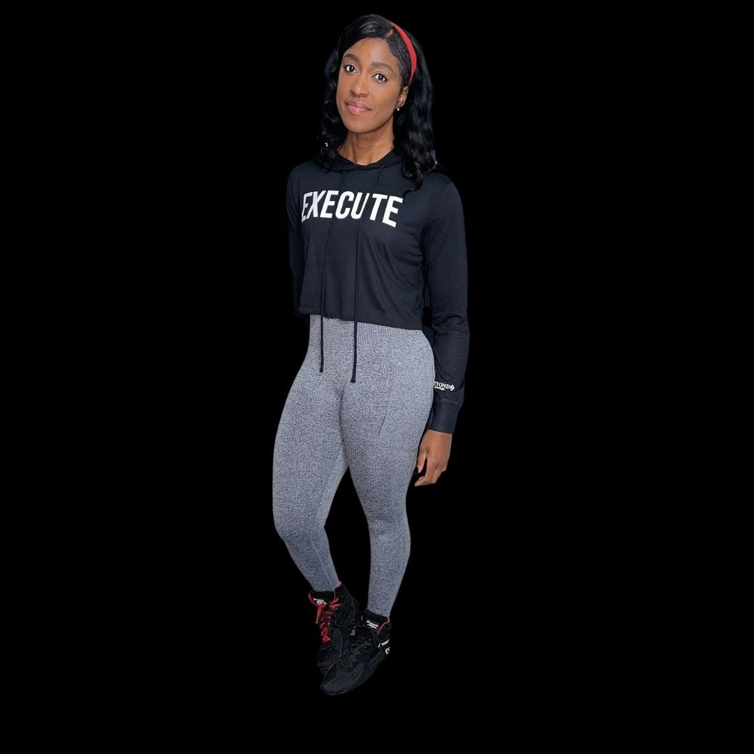 EXECUTE - T-Shirt Crop Hoodie